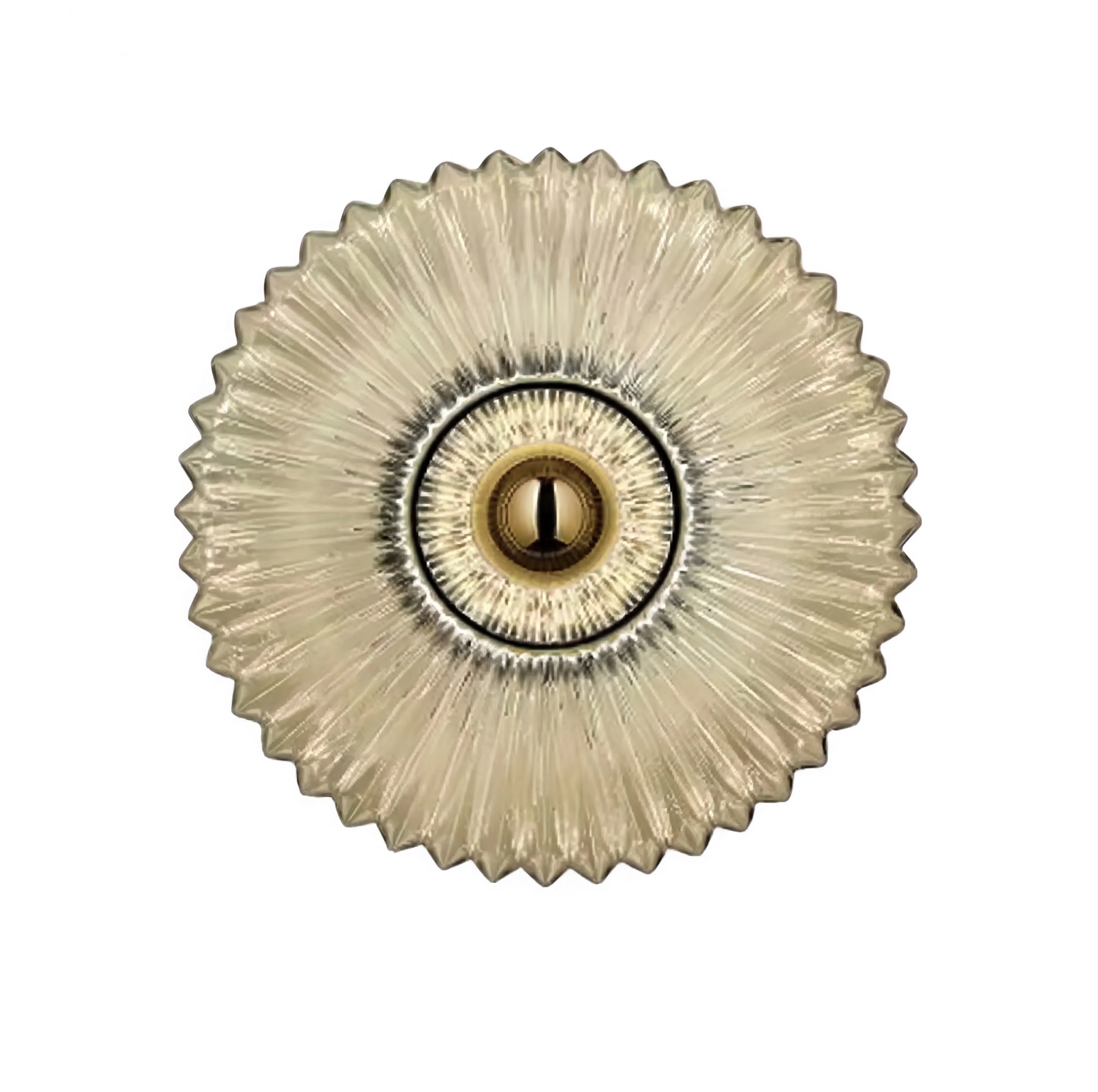 ALIX | Applique murale coquille en verre strié