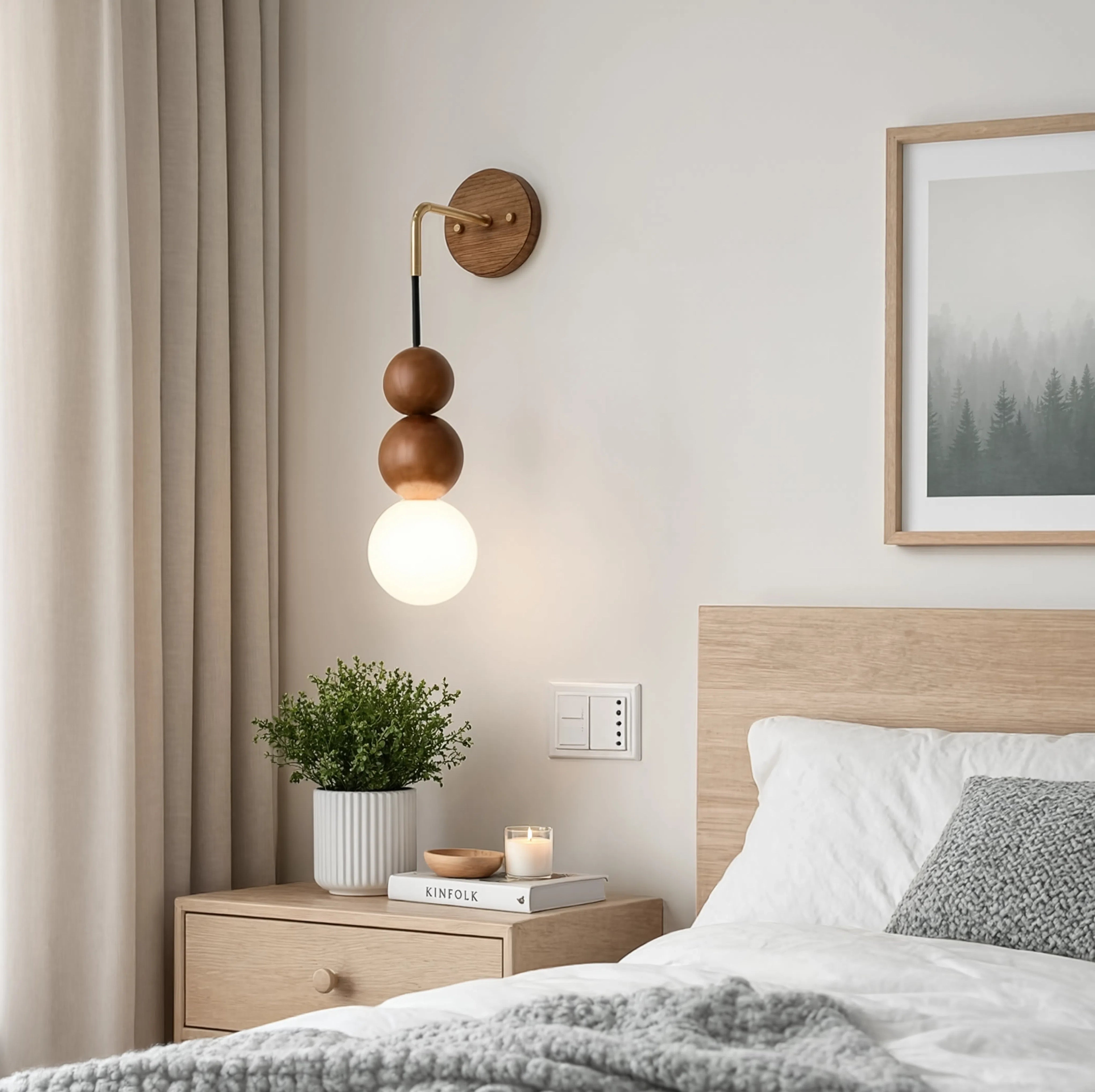 CORALIE | Applique murale totem en bois