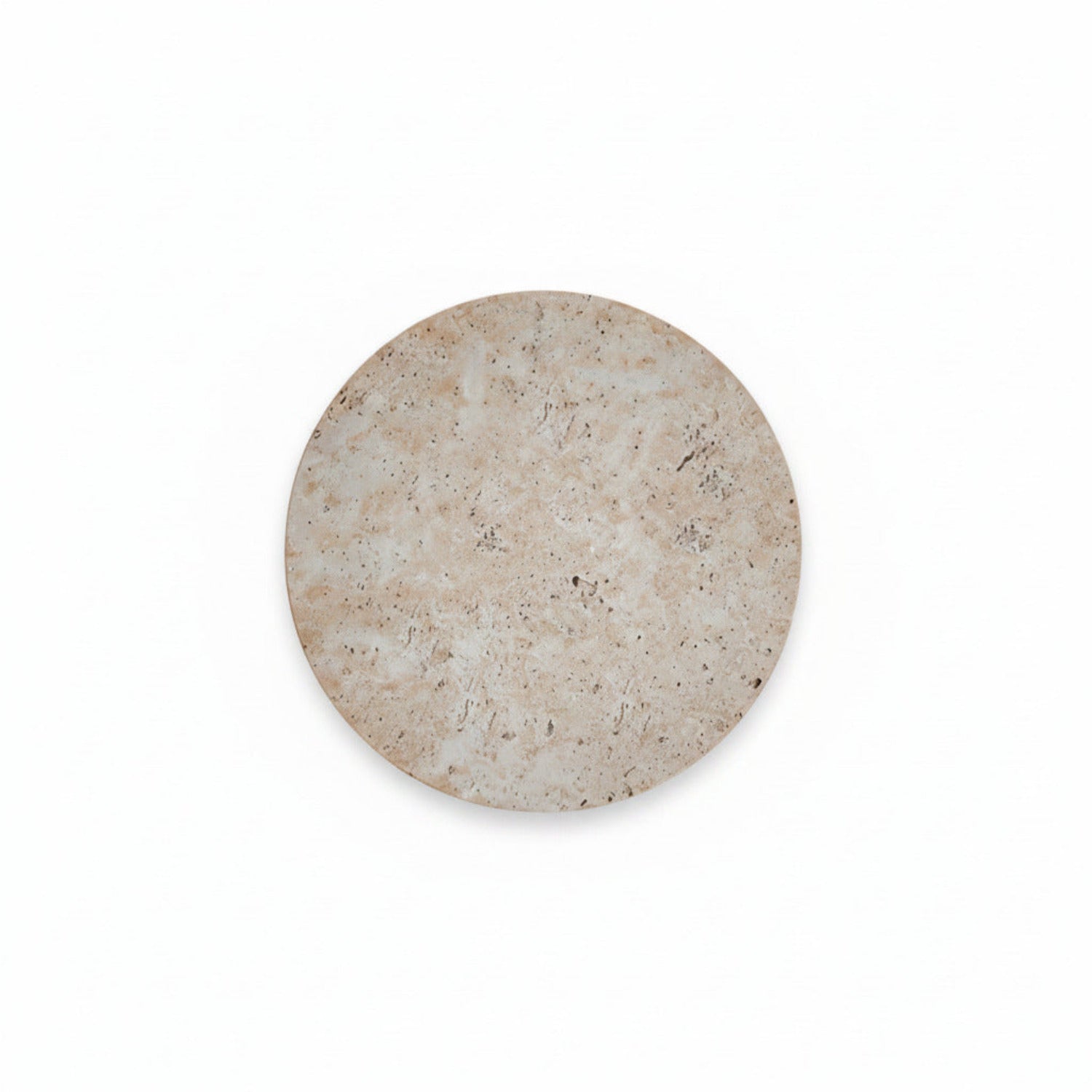 Applique murale ronde en pierre de travertin naturel | Louise